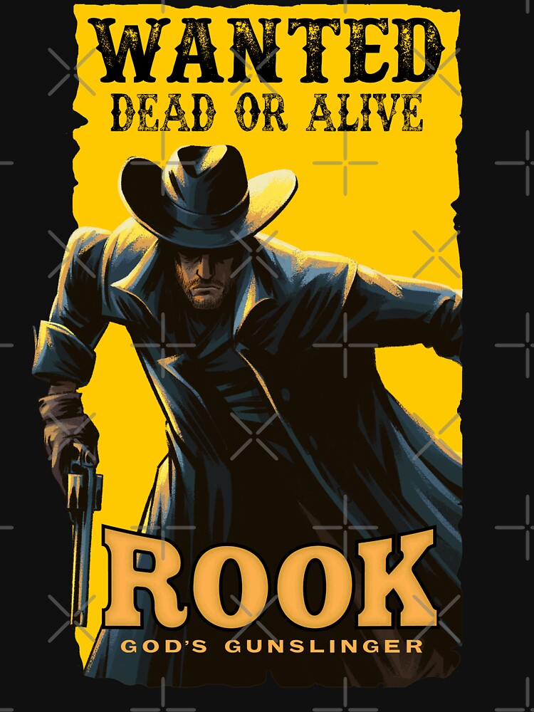 Thumbnail 7 of 7, Classic T-Shirt, Wanted: ROOK designed and sold by literaryoutlaw.