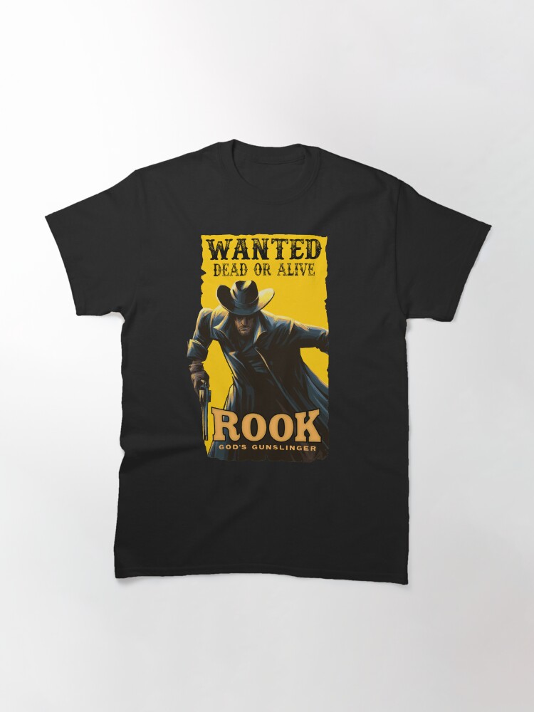 Thumbnail 3 of 7, Classic T-Shirt, Wanted: ROOK designed and sold by literaryoutlaw.