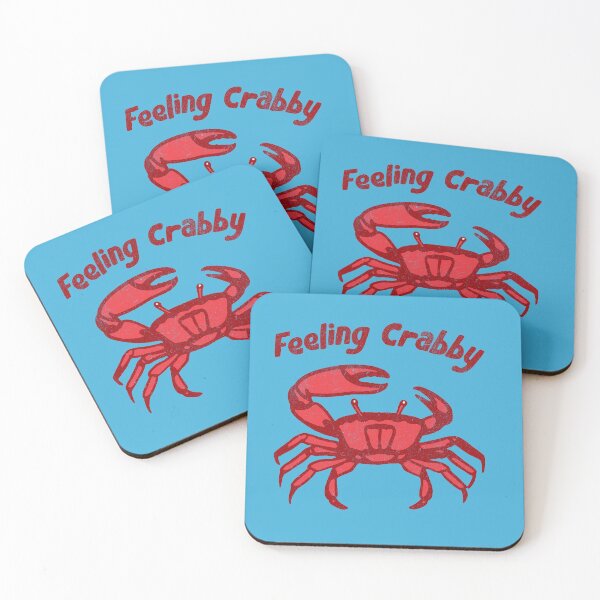 Item preview, Feeling Crabby Funny Crab Cartoon – Crustacean Mood Art  designed and sold by donwillisjrart.