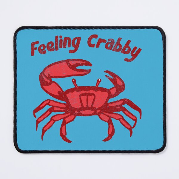 Item preview, Feeling Crabby Funny Crab Cartoon – Crustacean Mood Art  designed and sold by donwillisjrart.