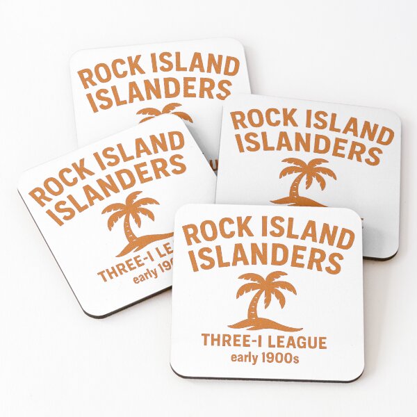 Item preview, Rock Island Islanders Vintage Baseball Logo – Three-I League (Early 1900s) designed and sold by BackstopAndCo.