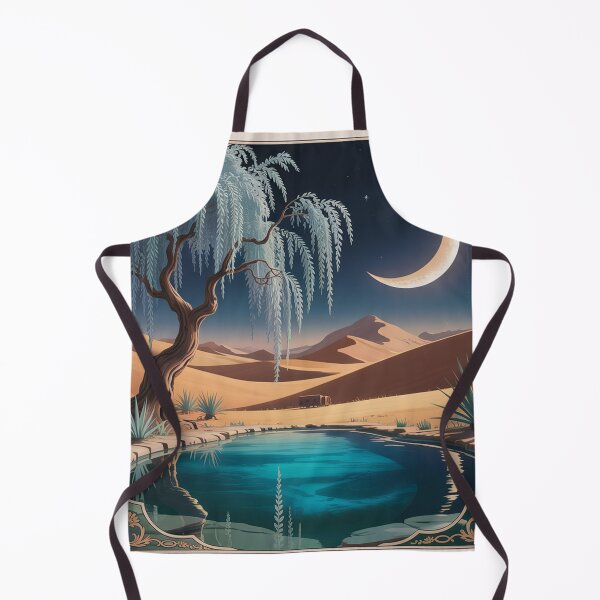 Item preview, a serene moonlit desert oasis. designed and sold by Lilashakti ⭐️ ⭐️ ⭐️ ⭐️ ⭐️.