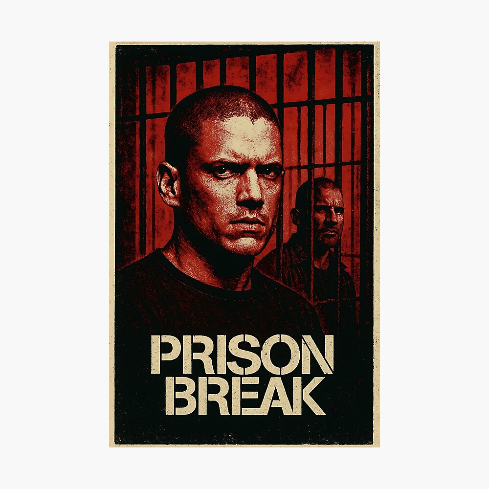 Locked In  The Prison Break Legacy Art Print, Poster