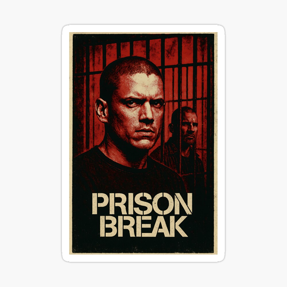 Locked In  The Prison Break Legacy Art Print, Poster