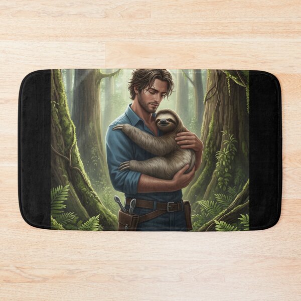 Item preview, Man and sloth hug designed and sold by WildSoul04.