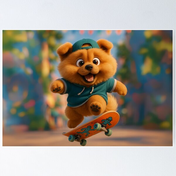 Item preview, Skater Chow Chow designed and sold by Sillytoe.