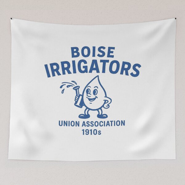 Artikelvorschau, Boise Irrigators Retro-Baseball-Logo – Gewerkschaftsverband (1910er Jahre) entworfen und verkauft von BackstopAndCo.