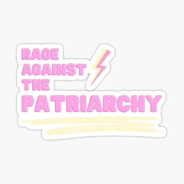 Item preview, "RAGE AGAINST THE PATRIARCHY" - Pink & Yellow Pop Art Style | Feminist Protest Design Statement designed and sold by Mamolade.