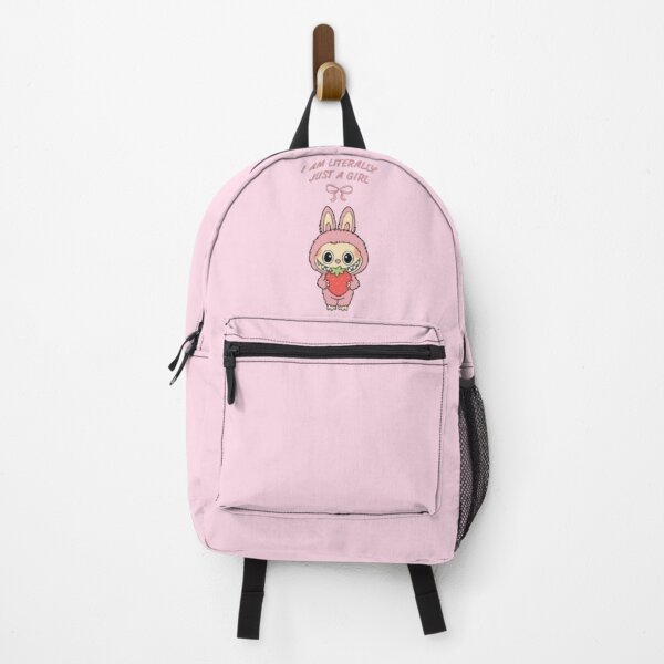 Item preview, Lychee Berry ♥ Pink Labubu Pop Mart The Monsters ♥ 'I am literally just a girl' designed and sold by BunnyBerryCo.