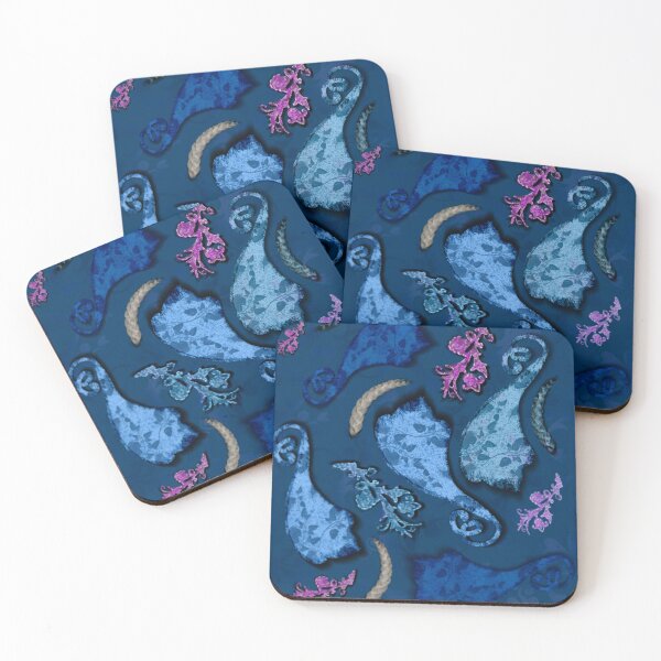 Item preview, Abstract Floral Teal Paisley Pattern designed and sold by Pevkay97.