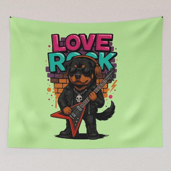 Item preview, Rocker Dog with Guitar - Rottweiler designed and sold by Idelab-11.