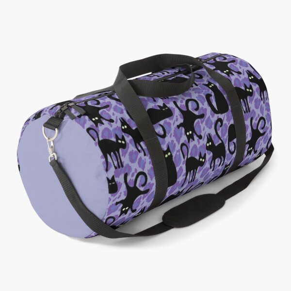 Item preview, Black Cats Animal Print - Purple & Sweet Lavender designed and sold by Una Somerville.