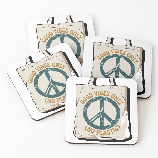 Item preview, Good Vibes Only Sticker - Eco-Friendly Peace Art designed and sold by Hasanify.