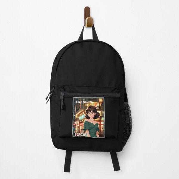 Item preview, Romantic Farewell in Macau China – Retro Anime Travel Girl Love Quote designed and sold by Kawaii-Sky.