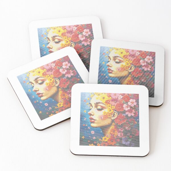 Item preview, Girl’s Tranquil Glow in Colorful Light designed and sold by MosaicFan.