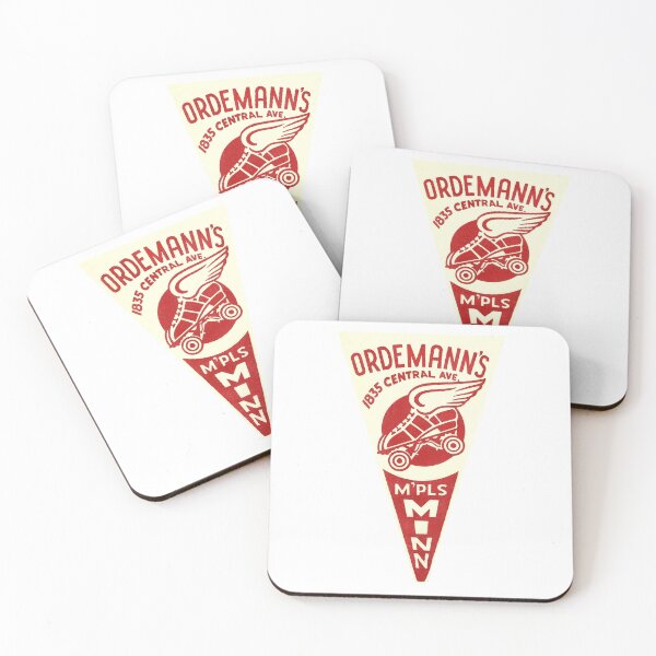 Item preview, Ordemann's Roller Rink Minneapolis Minnesota Roller Skating Rink Sticker Decal Label Design 2 designed and sold by tislord.