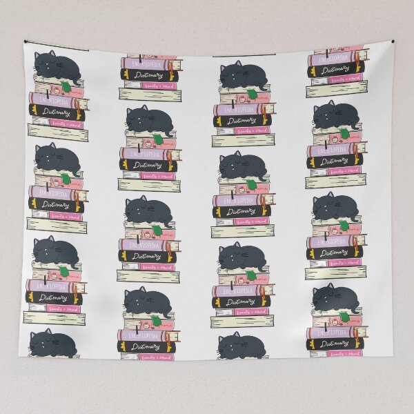Item preview, cat reading book designed and sold by thatam.