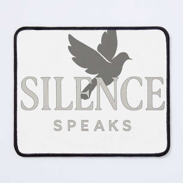 Item preview, Silence Speaks – Minimalist Dove Quote designed and sold by matari63.