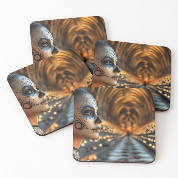 Item preview, Elegant Day of the Dead Woman in a Stunning Setting designed and sold by Artessie.