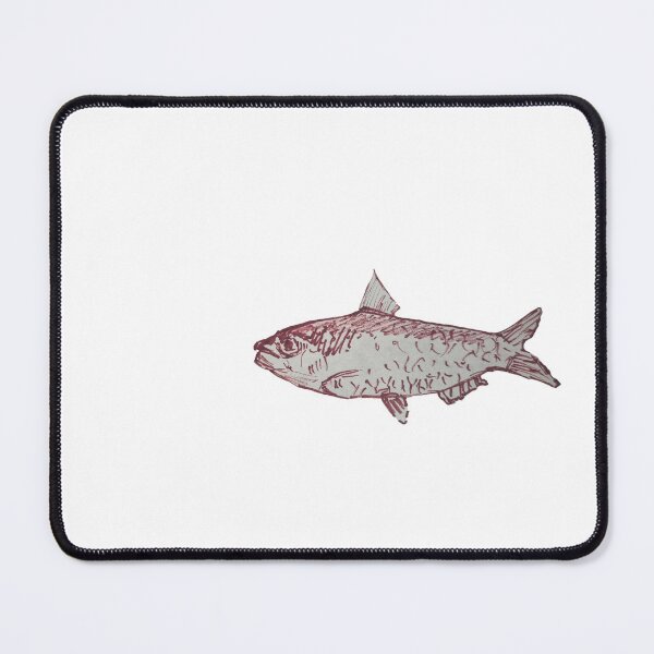 Item preview, Minimalistic aesthetic fish drawing illiustration designed and sold by Orange-jello.