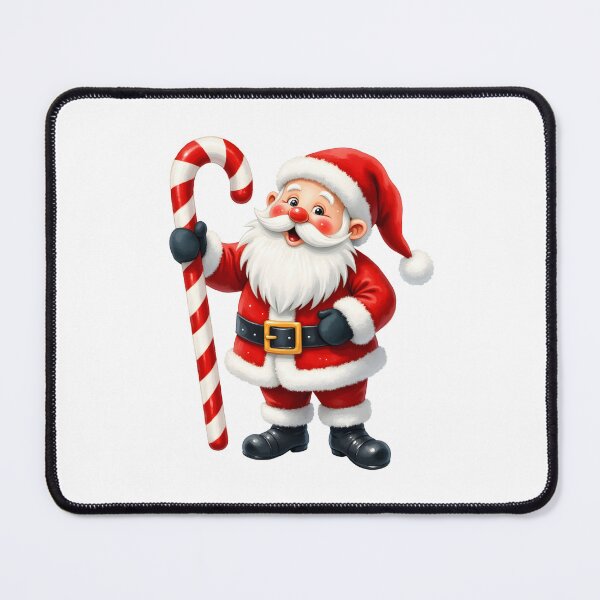 Item preview, Vintage Cartoon Candy Cane Santa Claus designed and sold by FunCartoonSpot.