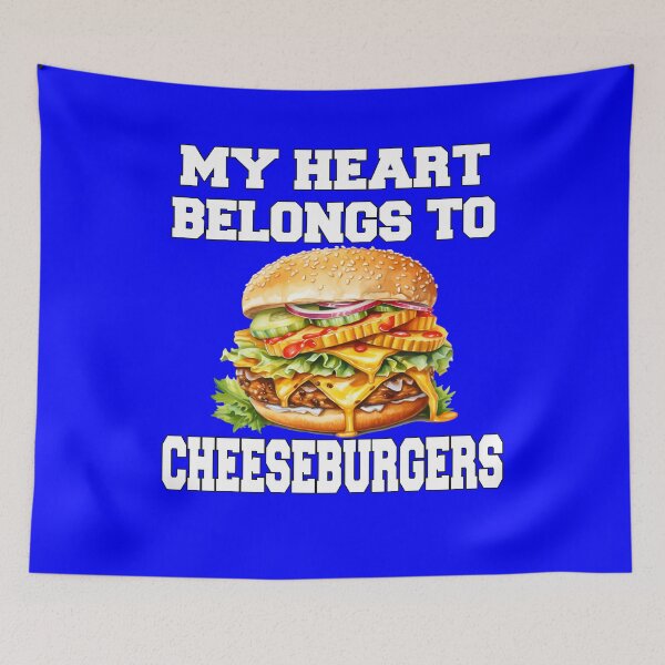 Item preview, Cheeseburger Lover My Heart Belongs To Cheeseburgers  designed and sold by fantasticdesign.