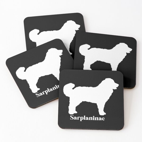 Artikelvorschau, Šarplaninac – Auffälliges weißes Hundesilhouetten-Design für Rassenliebhaber entworfen und verkauft von EmeraldeaArt.