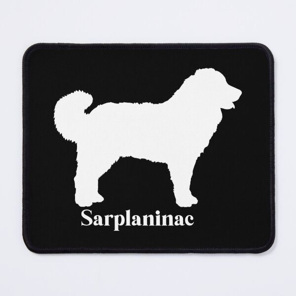 Artikelvorschau, Šarplaninac – Auffälliges weißes Hundesilhouetten-Design für Rassenliebhaber entworfen und verkauft von EmeraldeaArt.