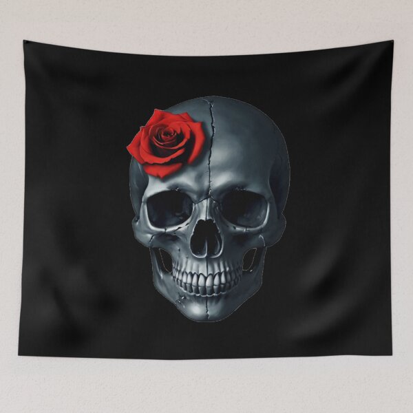 Item preview, Skull with a rose designed and sold by WOJDA-.