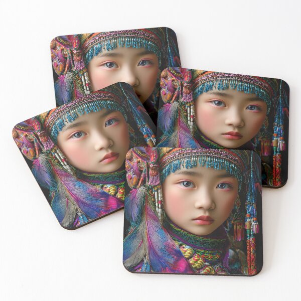 Item preview, Vibrant Cultural Portrait of a Young Girl in Costume designed and sold by Artessie.