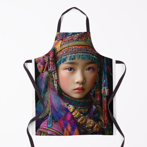 Item preview, Vibrant Cultural Portrait of a Young Girl in Costume designed and sold by Artessie.
