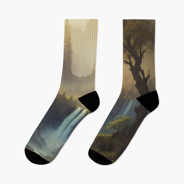 Item preview, Mystical Waterfall in Enchanted Forest Landscape designed and sold by Uniquely Yours.