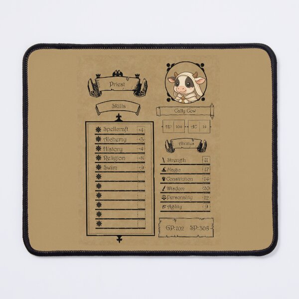 Item preview, Cally Character Sheet designed and sold by GriftingMediums.