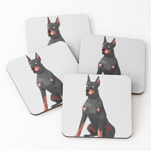 Item preview, Elegant Geometric Doberman – low poly art designed and sold by Just-Draws-22.