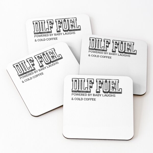 Item preview, DILF Fuel – Powered by Baby Laughs & Cold Coffee | Funny Dad Life designed and sold by LuxeGraphix.