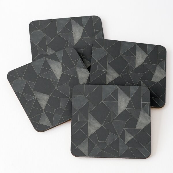 Item preview, Shadow Geometry – Abstract Stone Tile Pattern designed and sold by Zenvo.