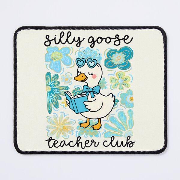 Item preview, Funny Silly Goose Teacher Club - Retro Floral Back To School Cute Teacher Goose designed and sold by ivotee.