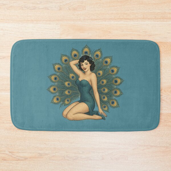 Item preview, Peacock Pinup designed and sold by FrictionMaxxing.