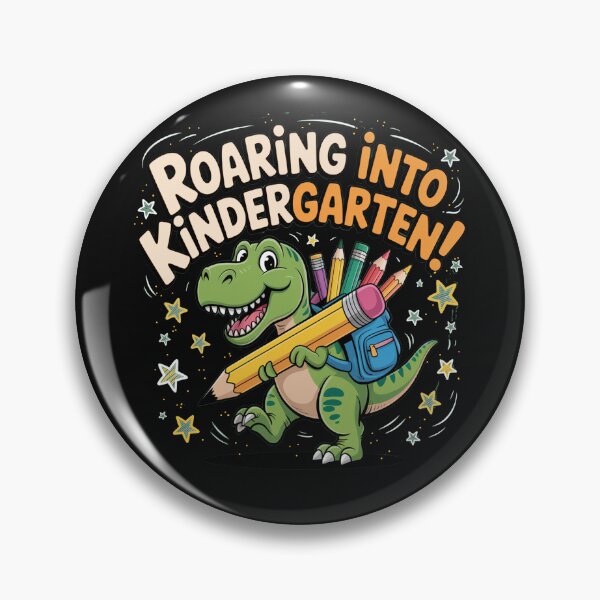 Item preview, Back To School Roaring Into Kindergarten Dino designed and sold by Cute & Sassy Custom Gifting Boutiques.