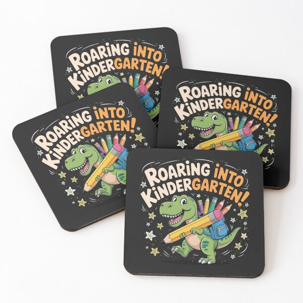 Item preview, Back To School Roaring Into Kindergarten Dino designed and sold by tamdevo1.