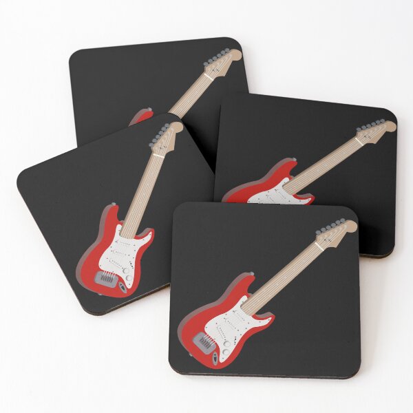 Item preview, Red Electric Guitar Art - Classic Stratocaster Style designed and sold by Lauren Visual Arts.