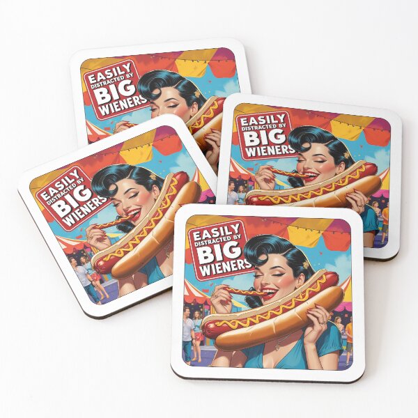 Item preview, Easily distracted by big wieners designed and sold by NicMacTees.