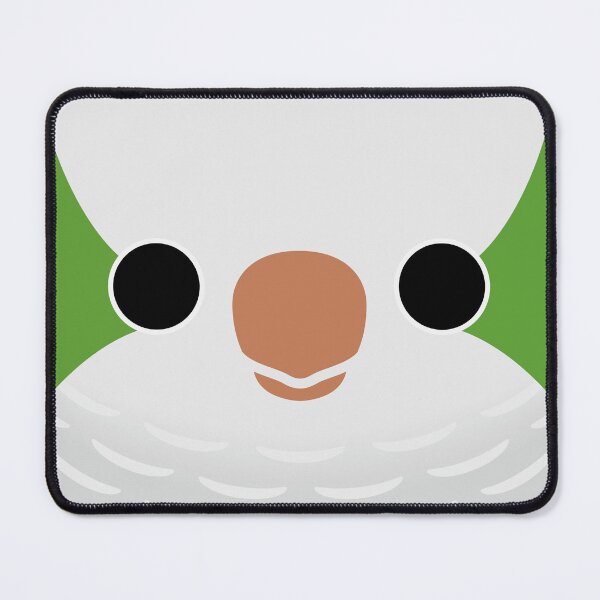 Item preview, The face of a Normal Monk Parakeet designed and sold by INKOYADO.