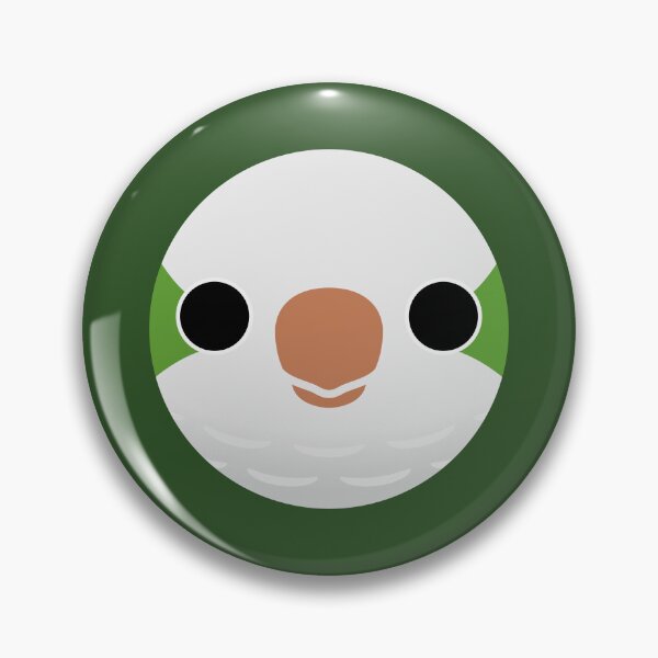 Item preview, The face of a Normal Monk Parakeet designed and sold by INKOYADO.