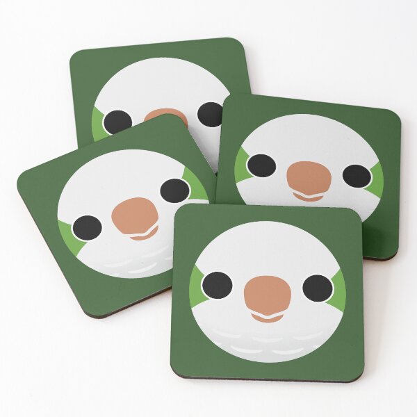 Item preview, The face of a Normal Monk Parakeet designed and sold by INKOYADO.