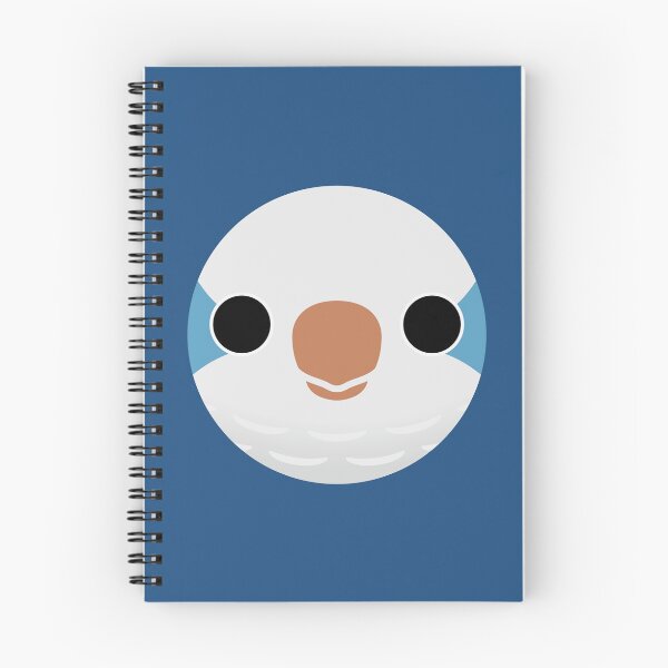 Item preview, The face of a Blue Monk Parakeet designed and sold by INKOYADO.