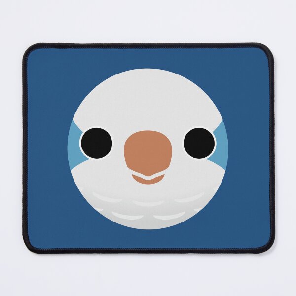 Item preview, The face of a Blue Monk Parakeet designed and sold by INKOYADO.