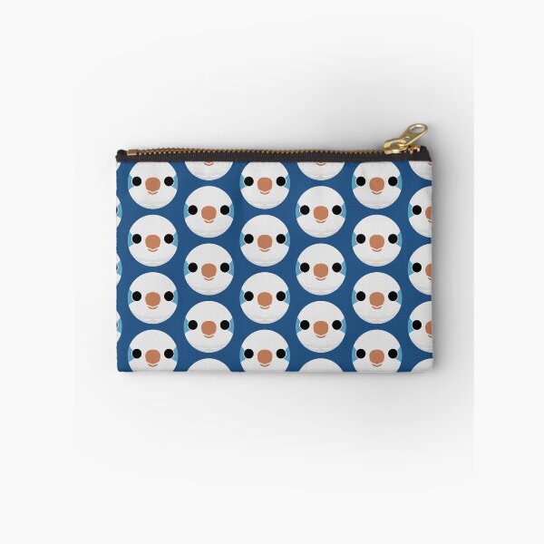 Item preview, The face of a Blue Monk Parakeet designed and sold by INKOYADO.