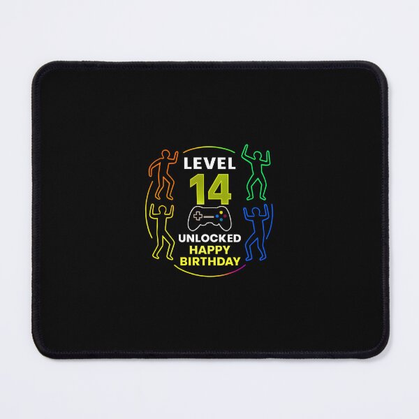 Item preview, Level 14 Unlocked Birthday Neon Circle | Gamer Party PNG Design designed and sold by Aucia.