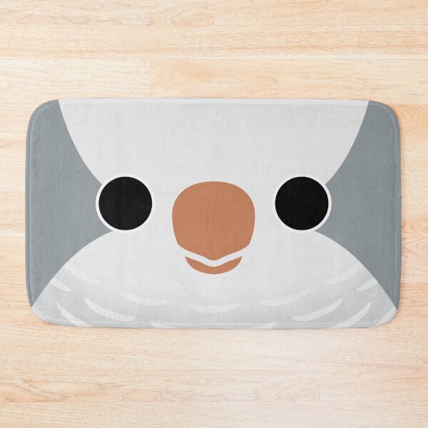 Item preview, The face of a Grey Monk Parakeet designed and sold by INKOYADO.